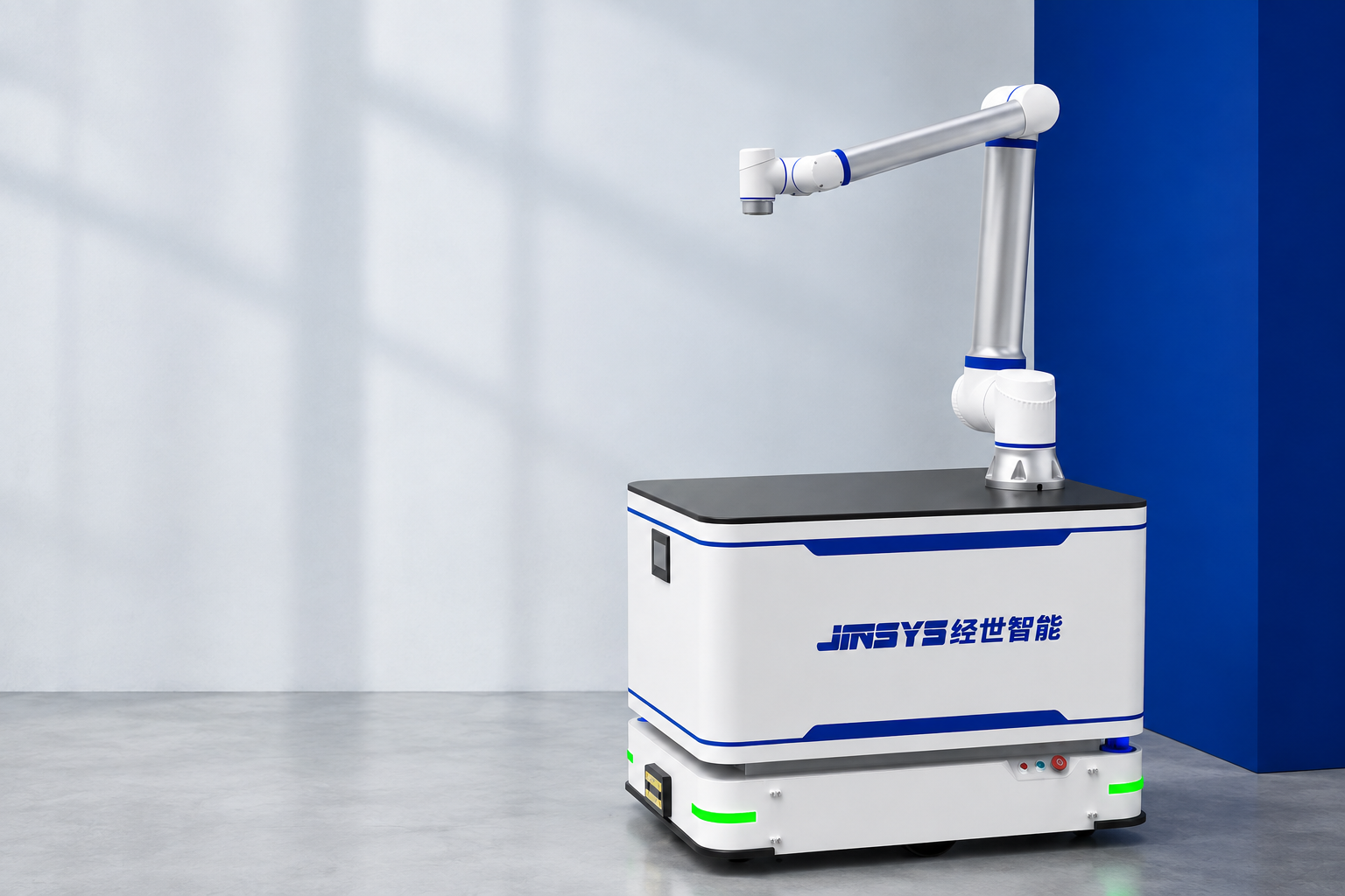 JINSYS MCR robot arm and integrated chassis details
